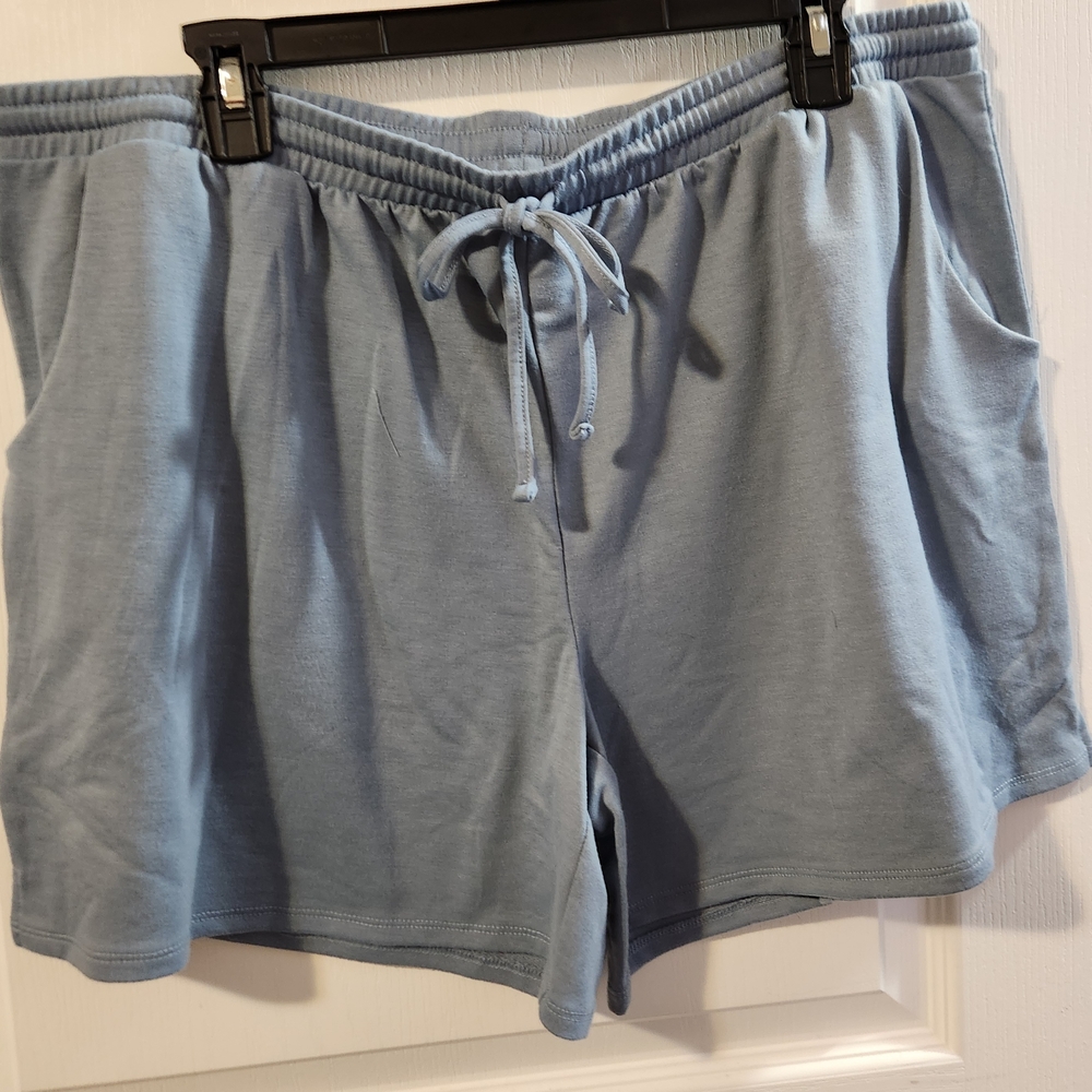 Lucky Brand Soft Blue Short Sleeve Tee & Shorts sleep set XXL - Picture 2 of 5